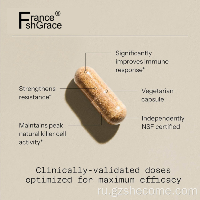 Грибные растительные экстракт добавки поддержки иммунного здоровья